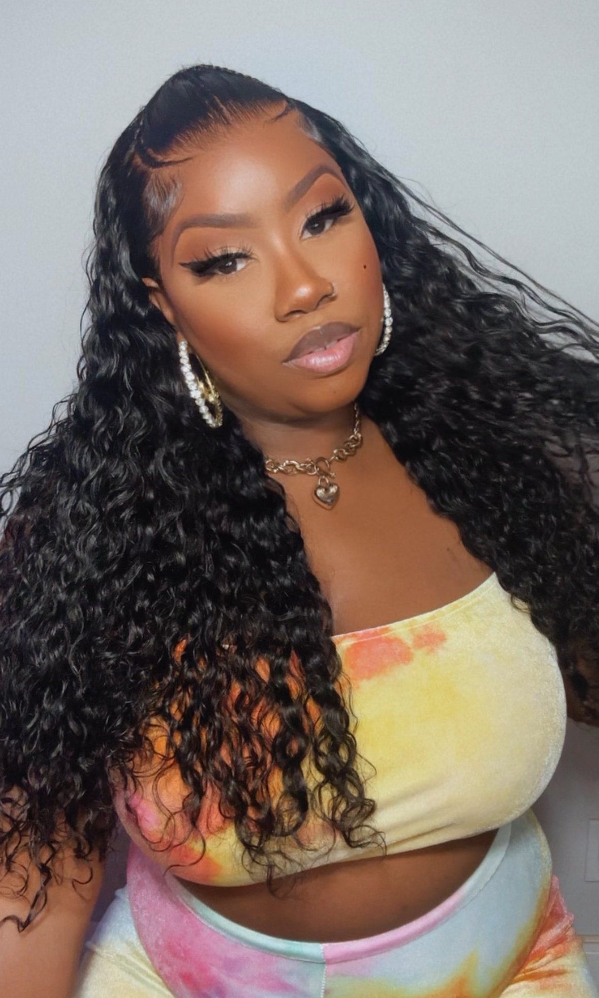 Image of Pre Braided Water Wave 13x4 Lace Front Wig in 24”