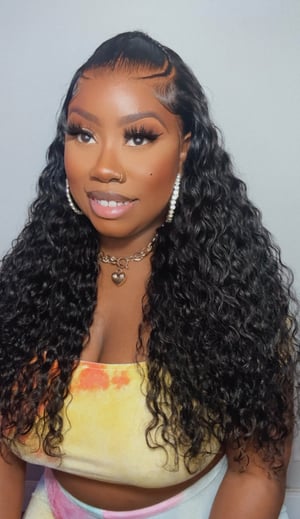 Image of Pre Braided Water Wave 13x4 Lace Front Wig in 24”