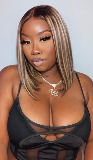 Image of Platinum Blonde Highlight 6x5 Closure Wig in 12”