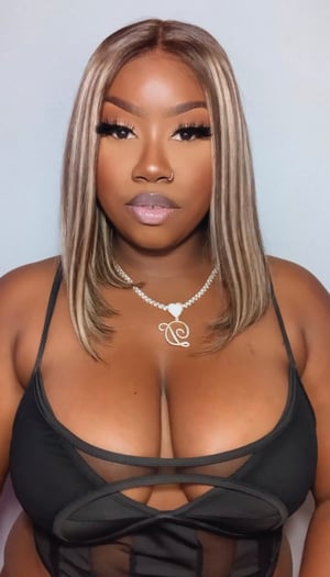 Image of Platinum Blonde Highlight 6x5 Closure Wig in 12”