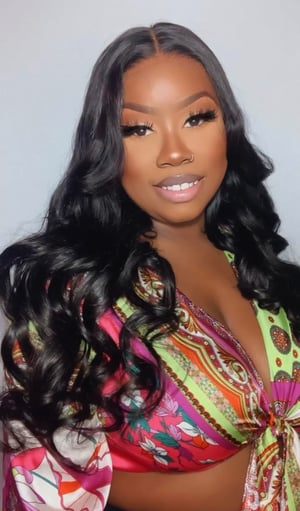 Image of Jet Black Body Wave 7x5 HD Lace Closure Wig in 24”