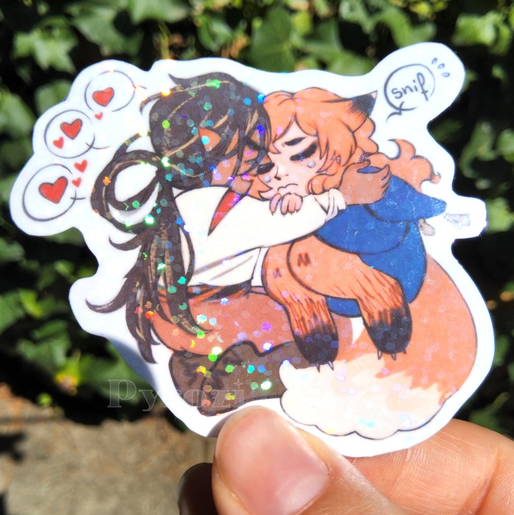 Image of Achillies & Haoran soft love holo sticker