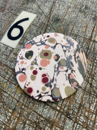 Image 7 of Marbled Mirrors with printed iridescent paper // small mixed batch 