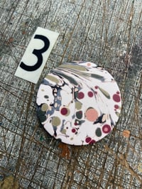 Image 4 of Marbled Mirrors with printed iridescent paper // small mixed batch 