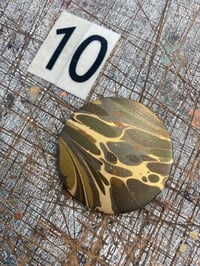 Image 11 of Marbled Mirrors with printed iridescent paper // small mixed batch 