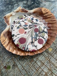 Image 1 of Marbled Mirrors with printed iridescent paper // small mixed batch 