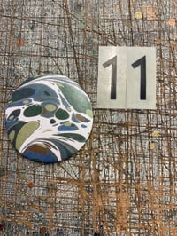 Image 12 of Marbled Mirrors with printed iridescent paper // small mixed batch 