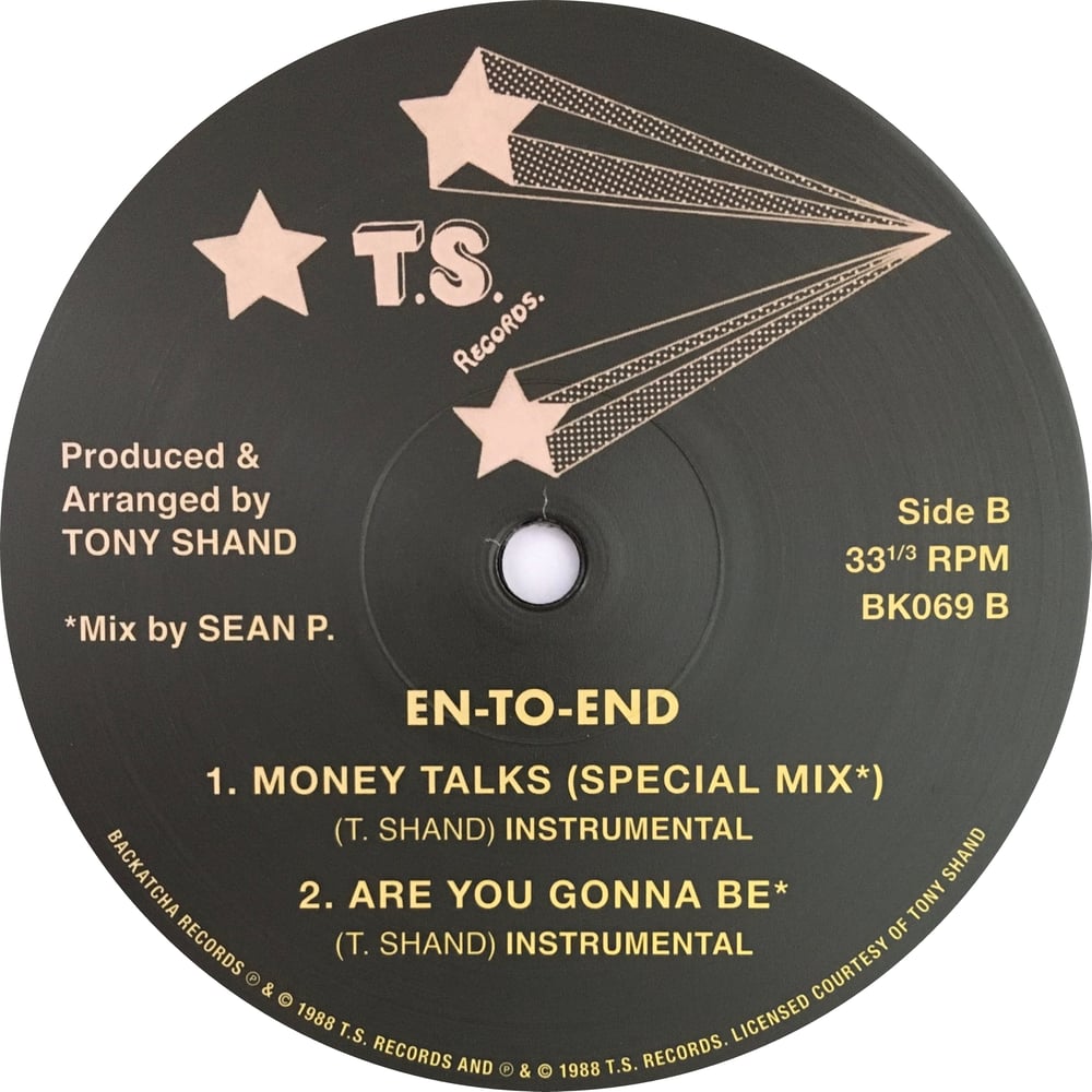 Image of EN-TO-END Money Talks Remix / Are You Gonna Be 12"  Last Copies