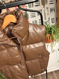 Image 2 of Faux leather vest 