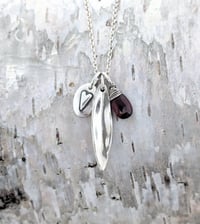 Image 3 of Sage & Heartstone Red Garnet Necklace