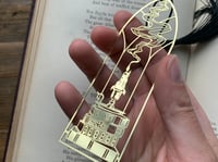 Image 2 of Cathedral Candlestick Metal Brass Bookmark