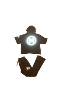 Image of M O E Stacked Sweatsuit (Black)