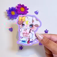 Image 1 of Hi, You're Cute Sticker