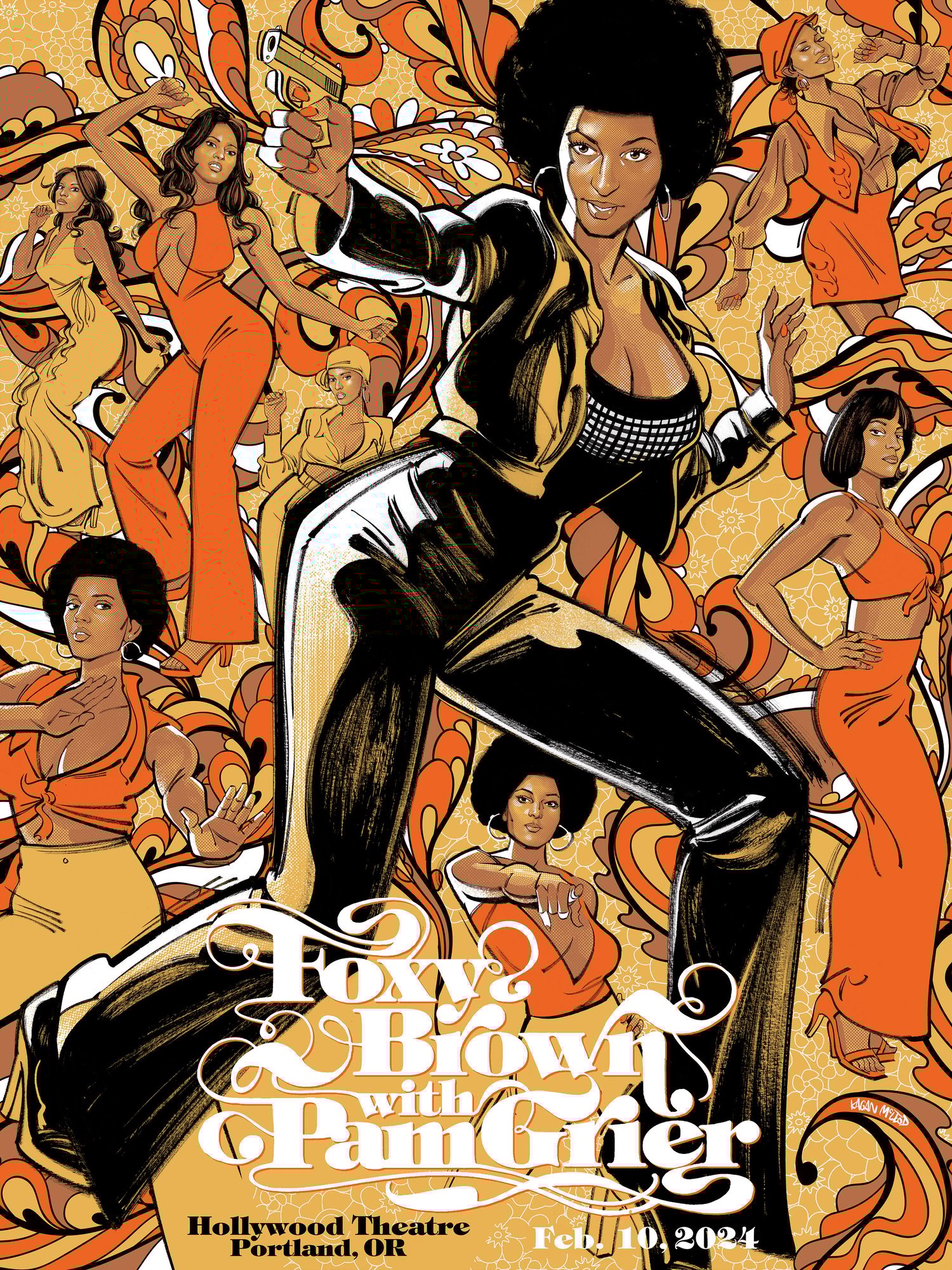 Image of SIGNED Pam Grier Poster