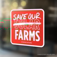 Image 4 of 'Save Our Farms' Window Cling