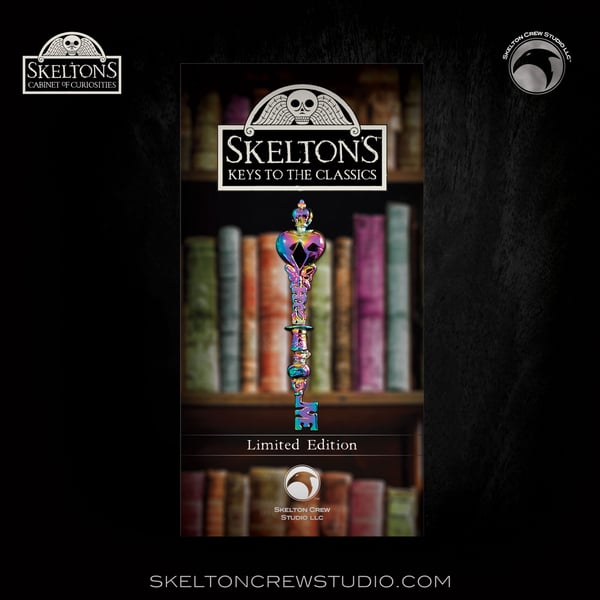 Image of Skelton's Keys to the Classics: Limited Edition Key to Wonderland Rainbow Edition Pin!