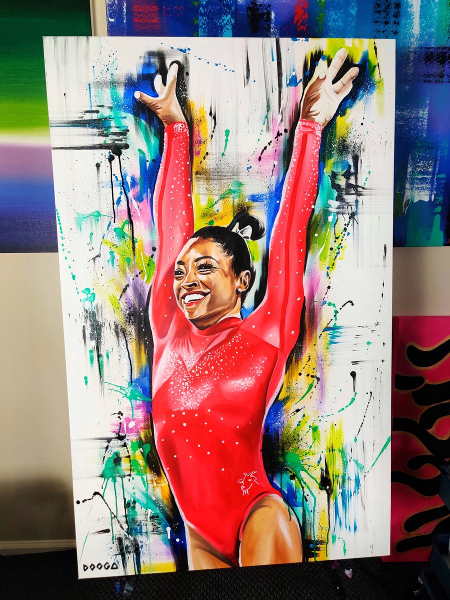 Image of Simone Biles -Original Painting 