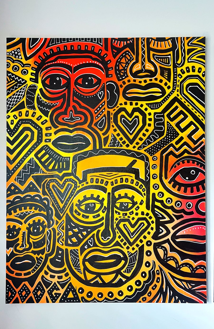 Image of Faces 2 - Original Painting 