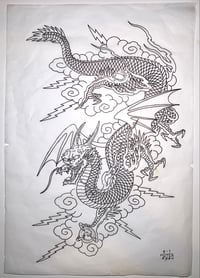 Dragon study final drawing