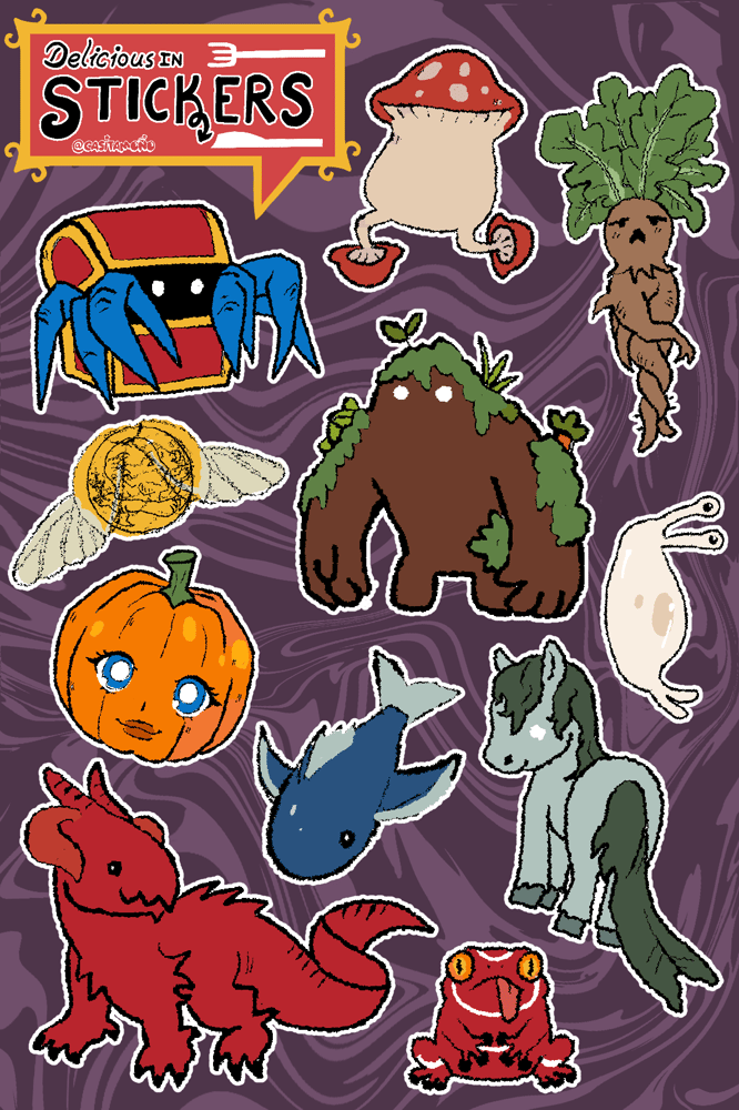 Image of Dungeon Monsters Sticker Sheet