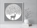 Image of Grey ‘The Stag’ Canvas Print