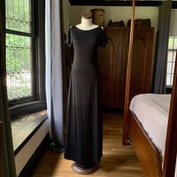 Image 2 of Colvis Ruffin Black Long Dress Small