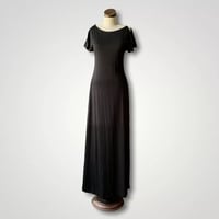 Image 1 of Colvis Ruffin Black Long Dress Small