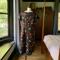 Image 9 of Designer Satin Floral Dress & Jacket XL