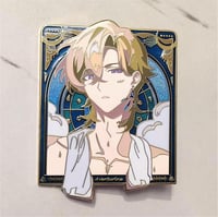 In-Hand Honkai Star Rail Aventurine Enamel Pin - HSR Gold Plated Hard Enamel Pin - Ready to Ship