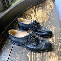 Image 4 of Gravati Deruta Black Peccary Leather Oxford 8.5