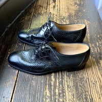 Image 8 of Gravati Deruta Black Peccary Leather Oxford 8.5