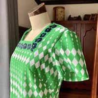 Image 8 of Mod Green Pop Art Dress Medium