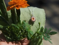 Image 1 of dainty fire opal necklace #6