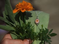 Image 2 of dainty fire opal necklace #6