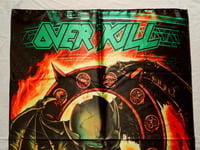 Image 2 of OVERKILL - Live in Overhausen Flag (cloth poster Banner tapestry) Old school Thrash metal