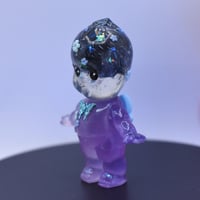 Image 7 of Color Changing UV Reactive White to Purple Glow in the Dark 3 inch Brain Kewtie Double Cast Figure