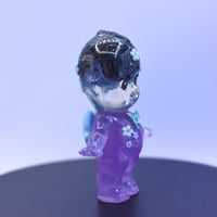 Image 8 of Color Changing UV Reactive White to Purple Glow in the Dark 3 inch Brain Kewtie Double Cast Figure