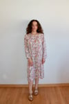 70's Silk Slit Midi Dress