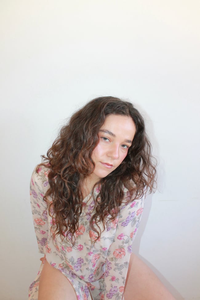 70's Silk Slit Midi Dress