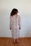70's Silk Slit Midi Dress