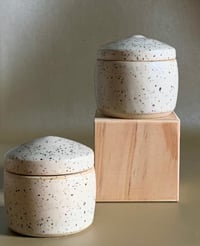 Image 3 of Small Speckled Lidded Storage Jar