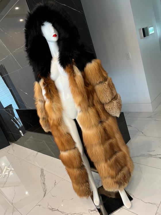 Image of Aaliyah 4in1 Fox Coat (red fox)