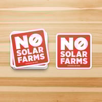 Image 2 of 'No Solar Farms' Vinyl Sticker - 2.5"