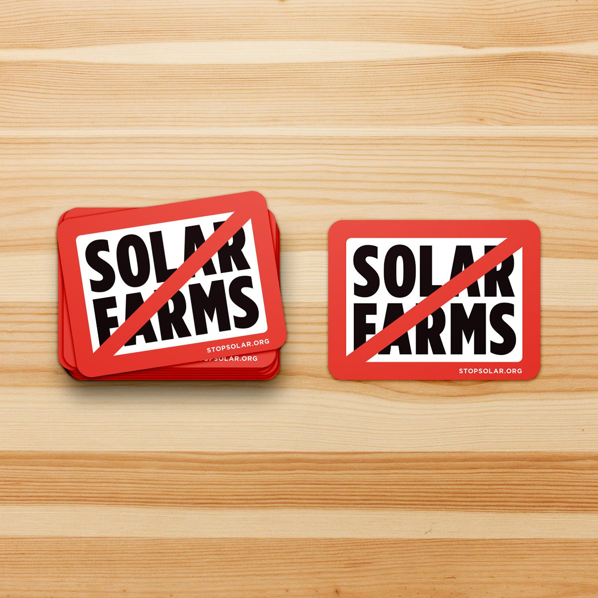 'Slash Solar Farms' Vinyl Sticker - 3
