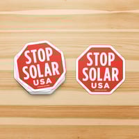 Image 2 of 'Stop Solar USA' Vinyl Sticker - 2.75"