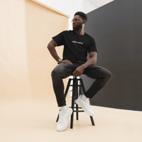 Image 11 of Black Embroidered Elevate T-Shirt