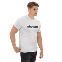 Image 4 of Grey Embroidered Elevate T-Shirt