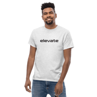 Image 10 of Grey Embroidered Elevate T-Shirt