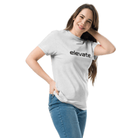 Image 8 of Grey Embroidered Elevate T-Shirt