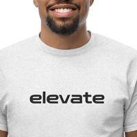 Image 12 of Grey Embroidered Elevate T-Shirt